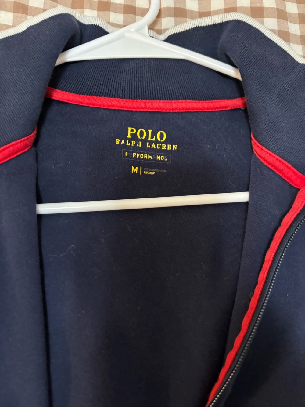 Polo by Ralph Lauren Navy Jacket with Red Trim - Picture 2 of 3